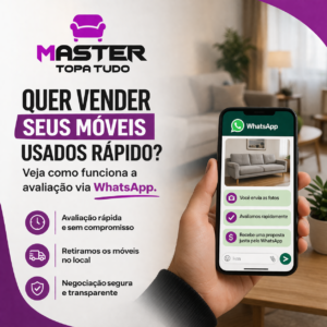 Quer vender seus móveis usados rápido Veja como funciona a avaliação via WhatsApp